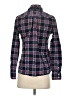 Lands' End Canvas Plaid Blue Long Sleeve Button-Down Shirt Size XS - photo 2