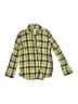 Gap Kids Plaid Yellow Long Sleeve Button-Down Shirt Size 6 - 7 - photo 1