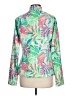 Sigrid Olsen Tropical Green Track Jacket Size L - photo 2