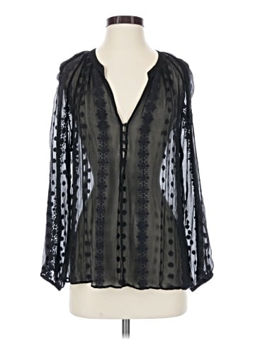 Zoa Long Sleeve Silk Top (view 1)