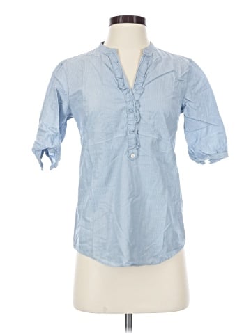 Faconnable 3/4 Sleeve Button-Down Shirt (view 1)