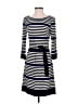 Laundry by Design Stripes Blue Casual Dress Size S - photo 1