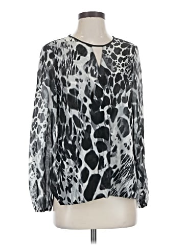 St. John Long Sleeve Silk Top (view 1)