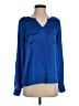 Outback Red 100% Polyester Blue Long Sleeve Blouse Size S - photo 1
