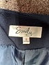 Emily... 100% Polyester Blue Blazer Size 10 - photo 6