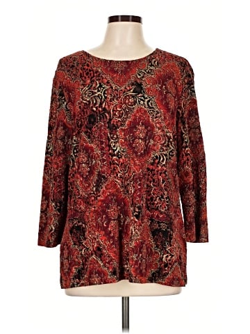 JM Collection 3/4 Sleeve Blouse (view 1)