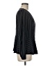 Ann Taylor 100% Polyester Stripes Blue Black Long Sleeve Blouse Size 6 - photo 4