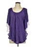 Assorted Brands Purple 3/4 Sleeve Blouse Size L - photo 1