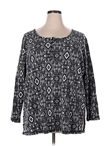 Roaman's 3/4 Sleeve Blouse (view 1)