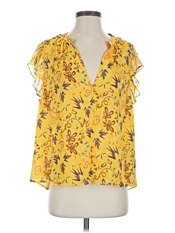 A.L.C. 3/4 Sleeve Silk Top (view 1)