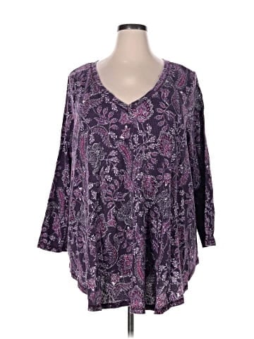 Roaman's 3/4 Sleeve Blouse (view 1)