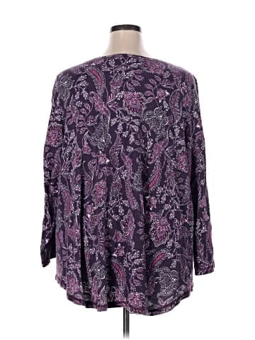 Roaman's 3/4 Sleeve Blouse (view 2)