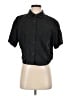 Athleta 100% Linen Black Short Sleeve Blouse Size S - photo 1