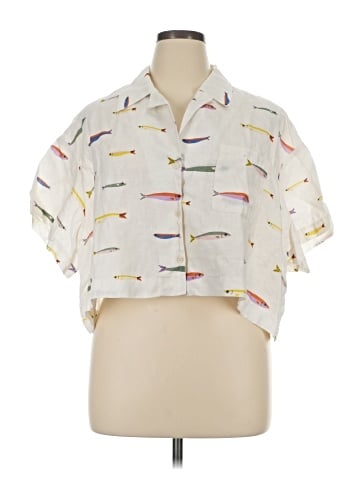 STAUD Short Sleeve Blouse (view 1)