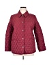 L.L.Bean 100% Polyester Argyle Burgundy Jacket Size XL (petite) - photo 1