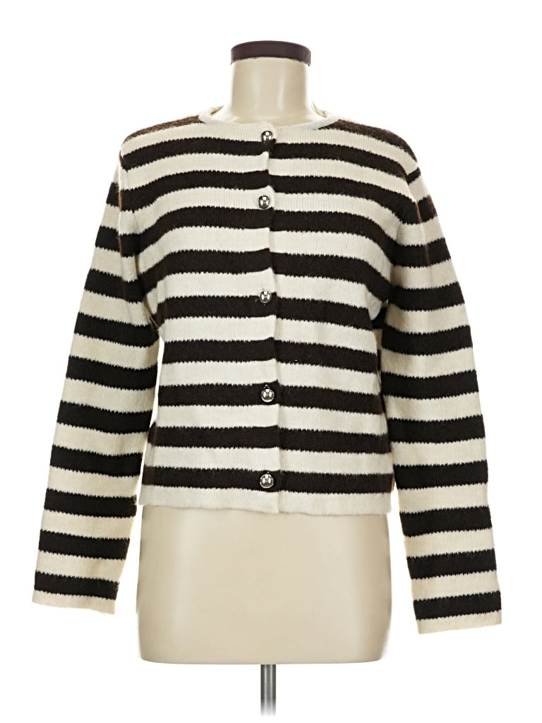 Pre-owned Mng Cardigan Sweater In Ivory