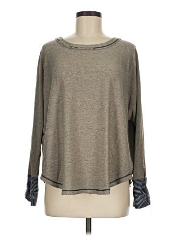 Hem & Thread Long Sleeve Top (view 1)