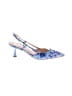 Nine West Floral Blue Heels Size 9 - photo 1