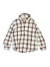 Janie and Jack 100% Cotton Plaid Silver Long Sleeve Button-Down Shirt Size 2T - photo 1