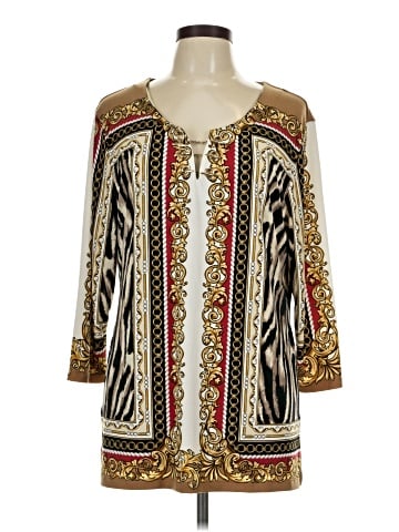 JM Collection 3/4 Sleeve Blouse (view 1)