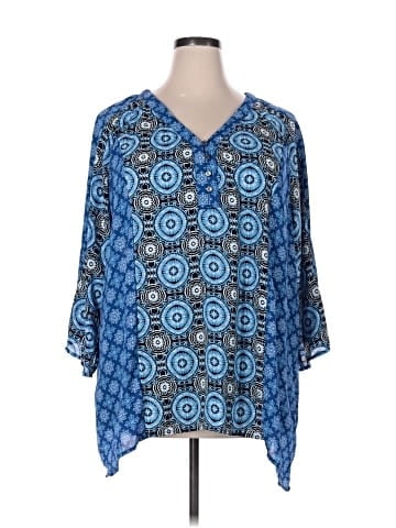 Notations 3/4 Sleeve Blouse (view 1)