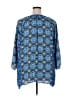 Notations 100% Polyester Blue 3/4 Sleeve Blouse Size 3X - photo 2