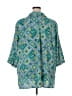 Catherines Paisley Teal 3/4 Sleeve Blouse Size 3X - photo 2