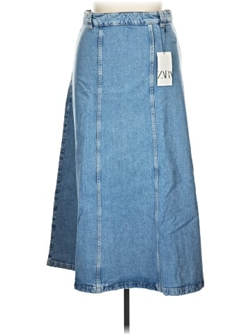 Zara Denim Skirt (view 1)