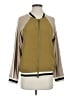 Mystree 100% Polyester Color Block Gold Green Track Jacket Size S - photo 1