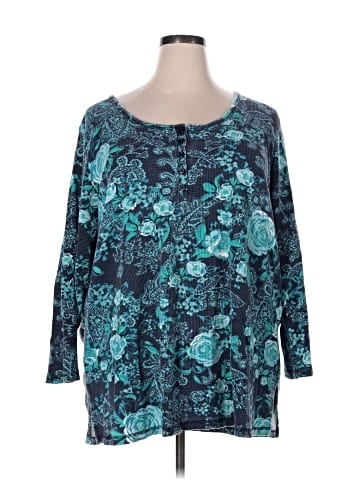 Roaman's 3/4 Sleeve Blouse (view 1)