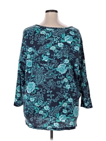 Roaman's 3/4 Sleeve Blouse (view 2)