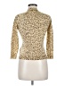 J.Crew 100% Wool Animal Print Gold Wool Cardigan Size M - photo 2