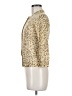 J.Crew 100% Wool Animal Print Gold Wool Cardigan Size M - photo 5