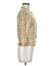 J.Crew 100% Wool Animal Print Gold Wool Cardigan Size M - photo 4