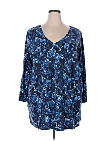 Roaman's 3/4 Sleeve Blouse (view 1)