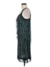 Esprit 100% Polyester Print Teal Casual Dress Size 8 - photo 5