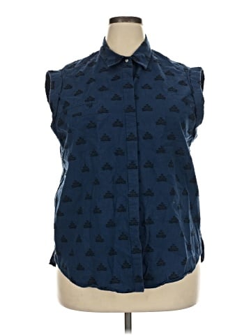 Lou & Grey Sleeveless Button-Down Shirt (view 1)