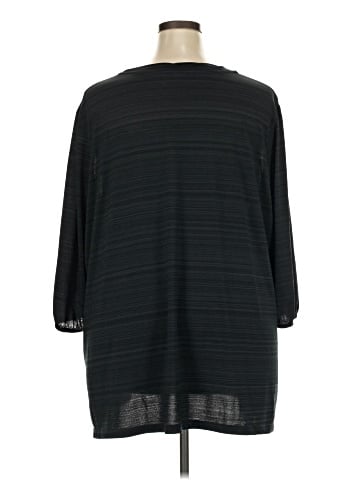 Just My Size 3/4 Sleeve Top (view 2)