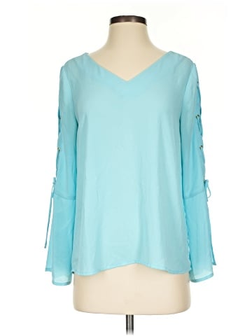 Kaari Blue Long Sleeve Blouse (view 1)