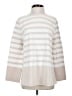Cos 100% Cotton Stripes Ivory Turtleneck Sweater Size S - photo 1