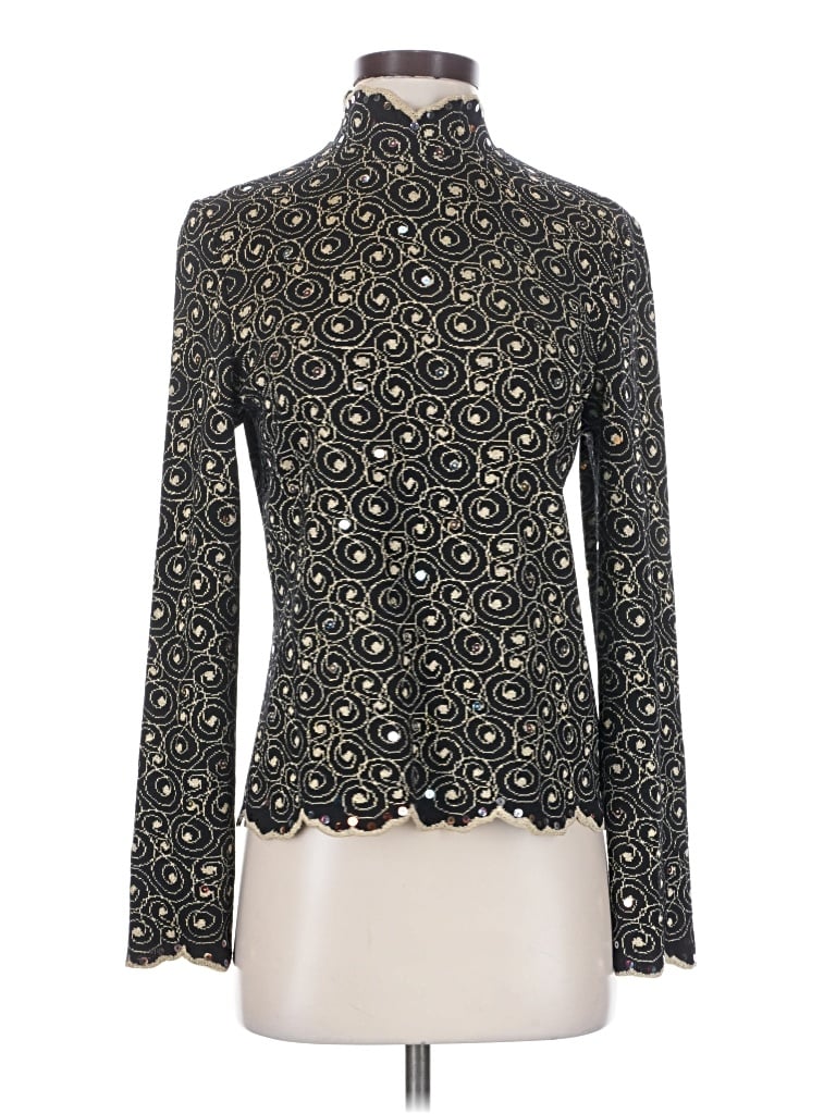 Pre-owned St John Cardigan Sweater In Black