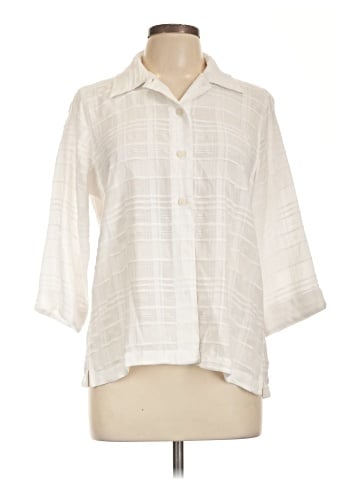 Allison Daley 3/4 Sleeve Button-Down Shirt (view 1)