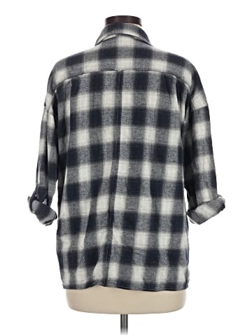 Max Studio 3/4 Sleeve Button-Down Shirt (view 2)