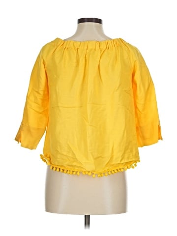 Joan Vass New York 3/4 Sleeve Blouse (view 2)