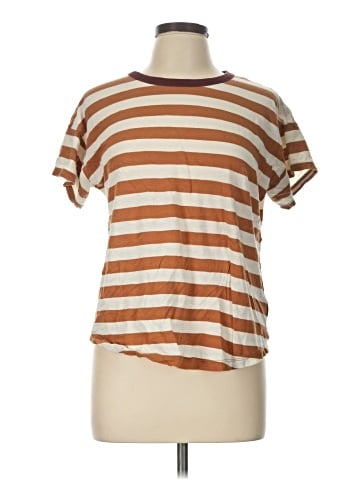 Madewell Whisper Cotton Rib-Crewneck Ringer Tee (view 1)