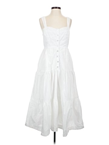 Madewell Button-Front Tiered Midi Dress (view 1)