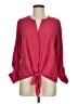 Sofia by Sofia Vergara 100% Polyester Burgundy 3/4 Sleeve Blouse Size M - photo 1