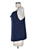 Naked Zebra Blue Sleeveless Blouse Size M - photo 5