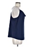 Naked Zebra Blue Sleeveless Blouse Size M - photo 4