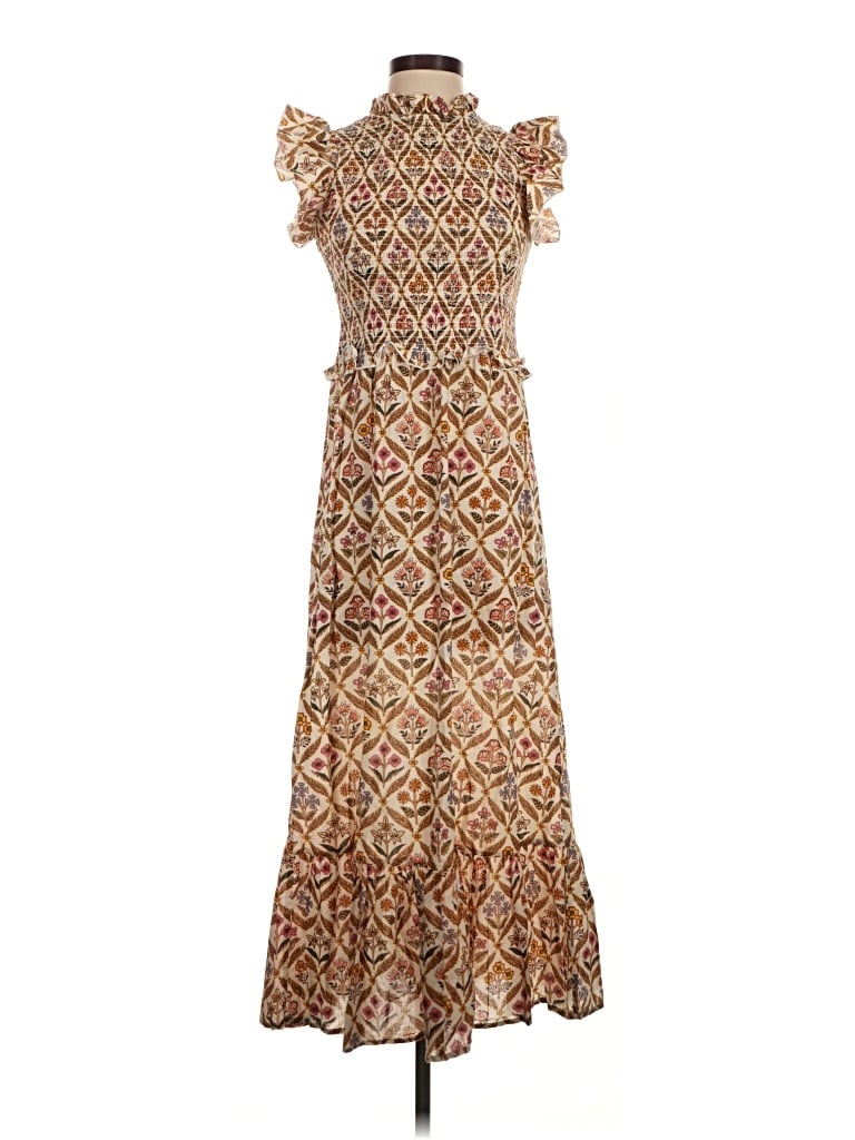 Pre-owned Anna Cate Casual Dress In Brown
